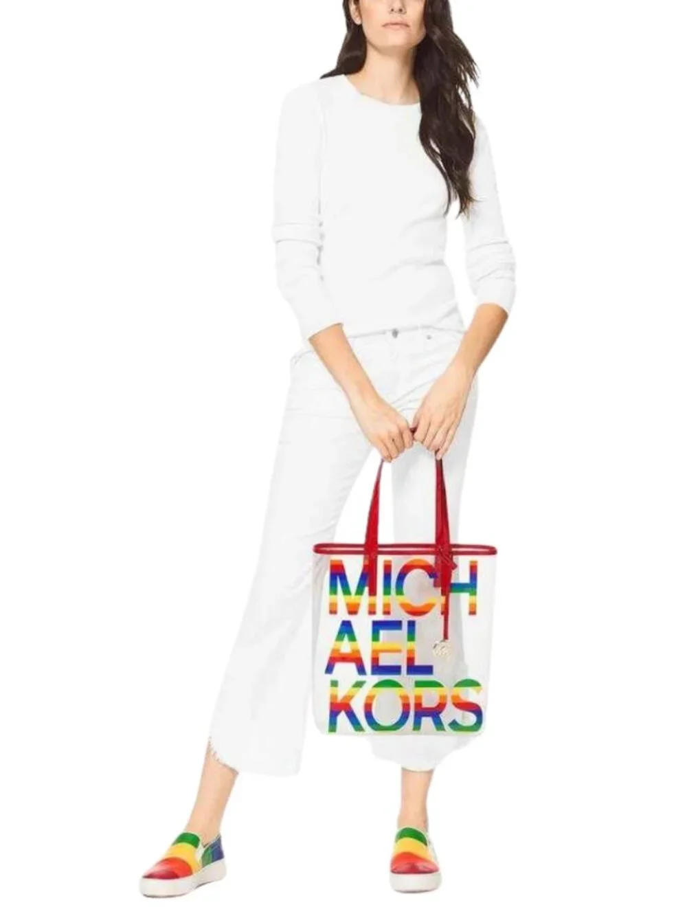 Michael Kors Pride Clear PVC Tote Bag - Picture 2 of 4